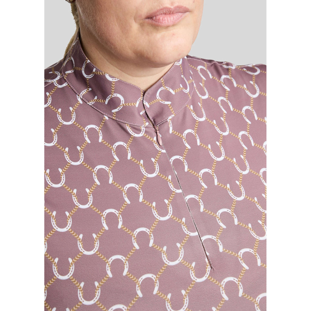 Montar Shirt MoFreya AO Printed Curve Longues Manches Dusty Rose