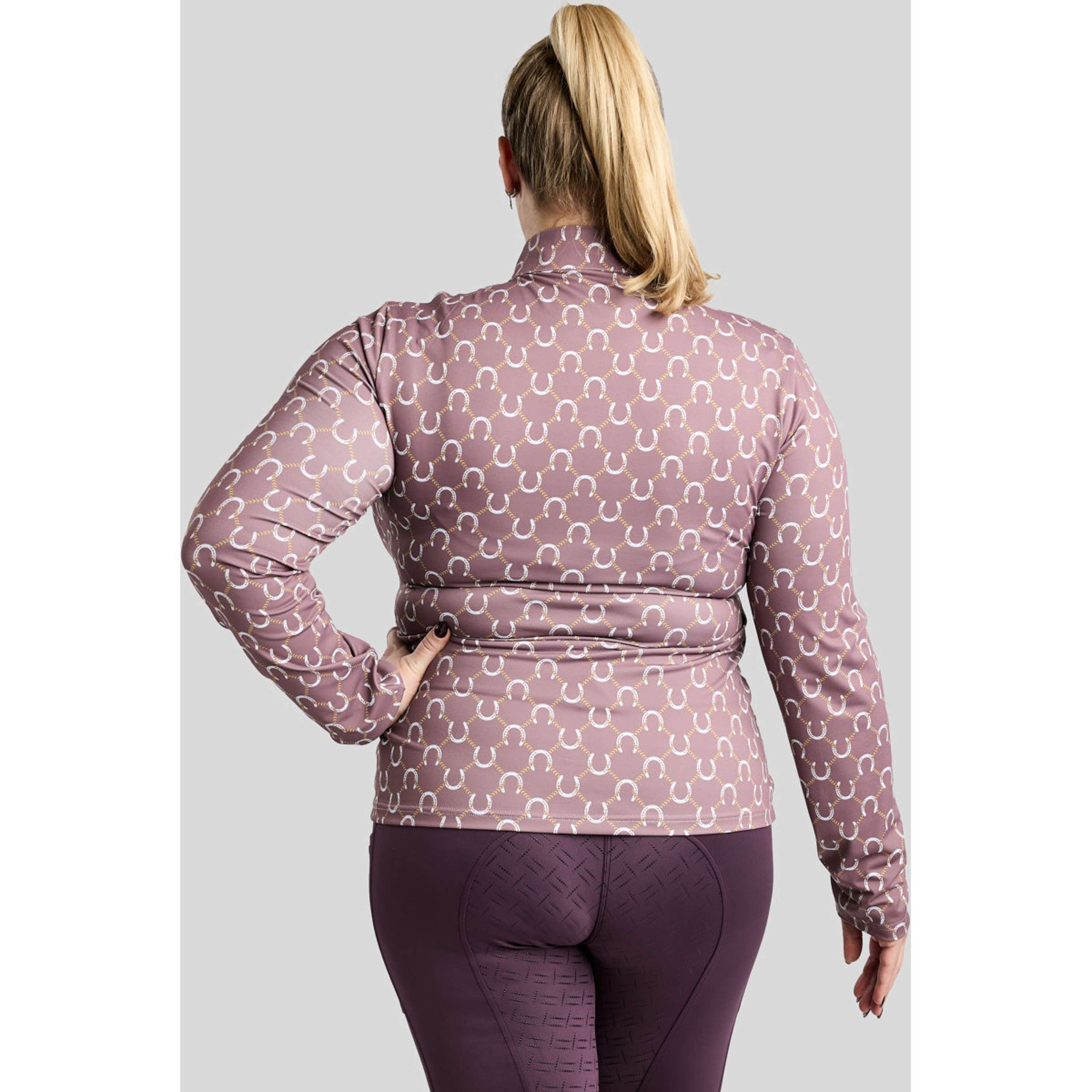 Montar Shirt MoFreya AO Printed Curve Longues Manches Dusty Rose