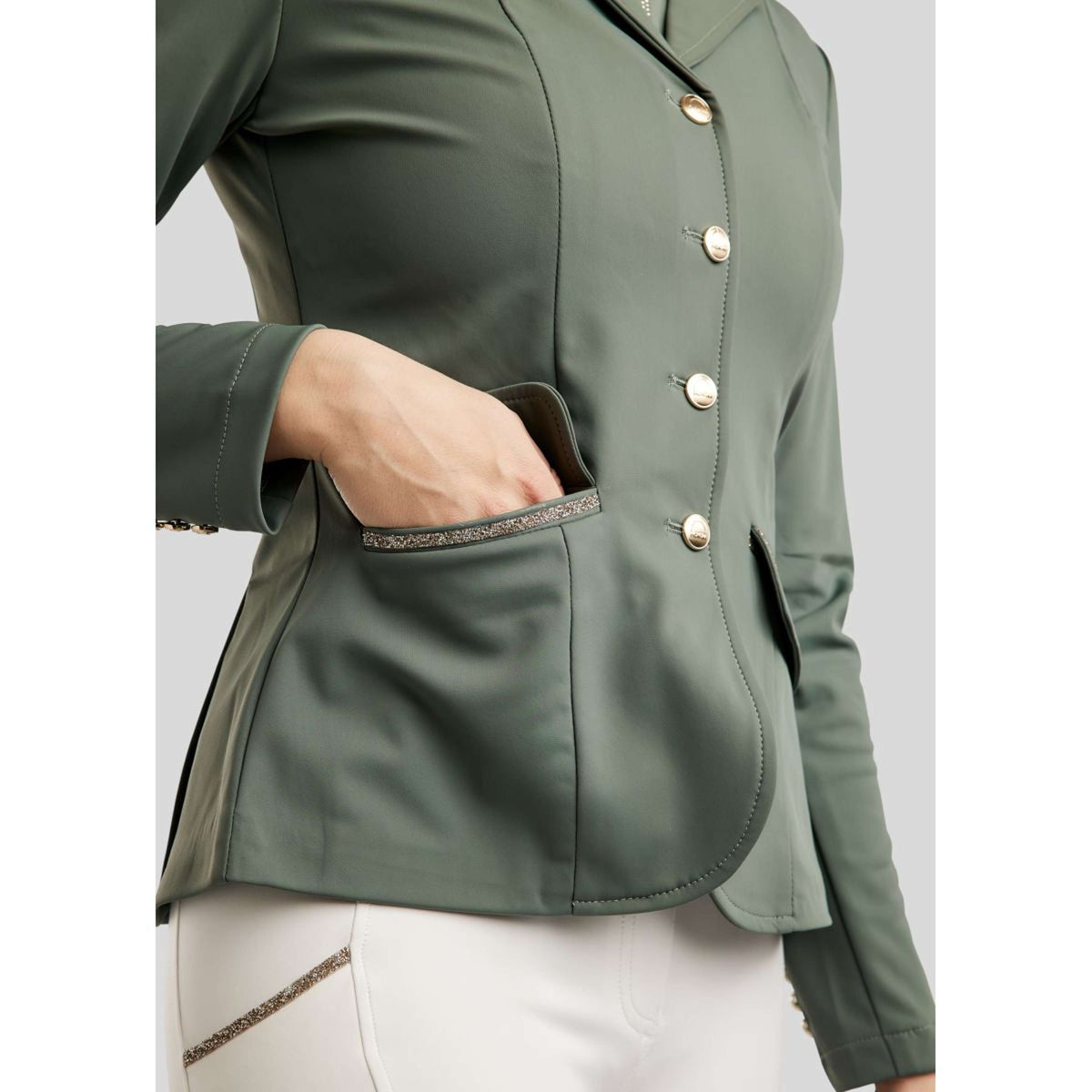Montar Veste de Concours MoLila Champagne Crystals Jade