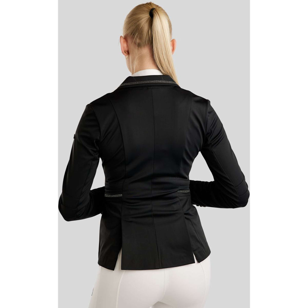 Montar Veste de Concours MoPearl Pintucks Gun Metal Crystals Noir