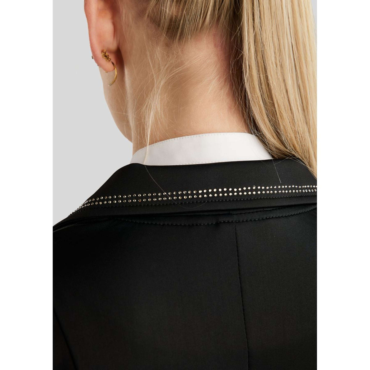 Montar Veste de Concours MoPearl Pintucks Gun Metal Crystals Noir