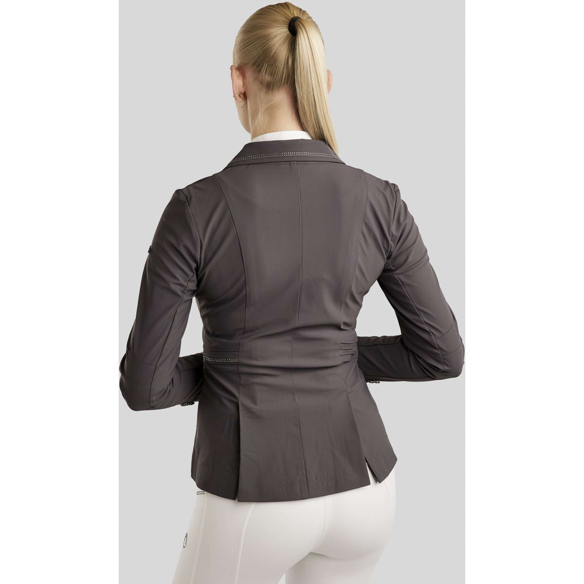 Montar Veste de Concours MoPearl Pintucks Gun Metal Crystals Slate Grey