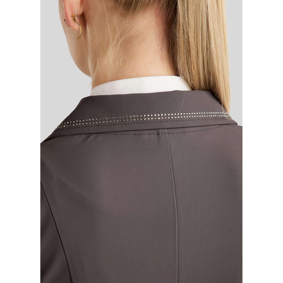 Montar Veste de Concours MoPearl Pintucks Gun Metal Crystals Slate Grey