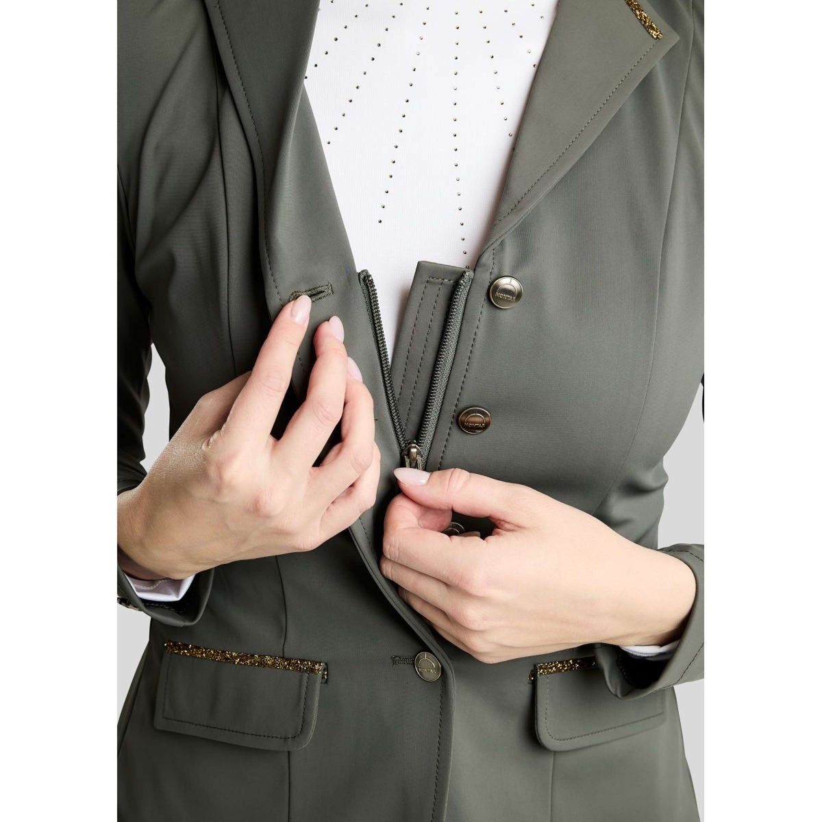 Montar Veste de Concours MoEve Golden Quartz Crystals Forest Green