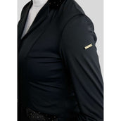 Montar Veste de Concours MoValerie Velvet Details Golden Quartz Crystals Noir