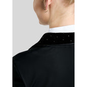 Montar Veste de Concours MoValerie Velvet Details Golden Quartz Crystals Noir
