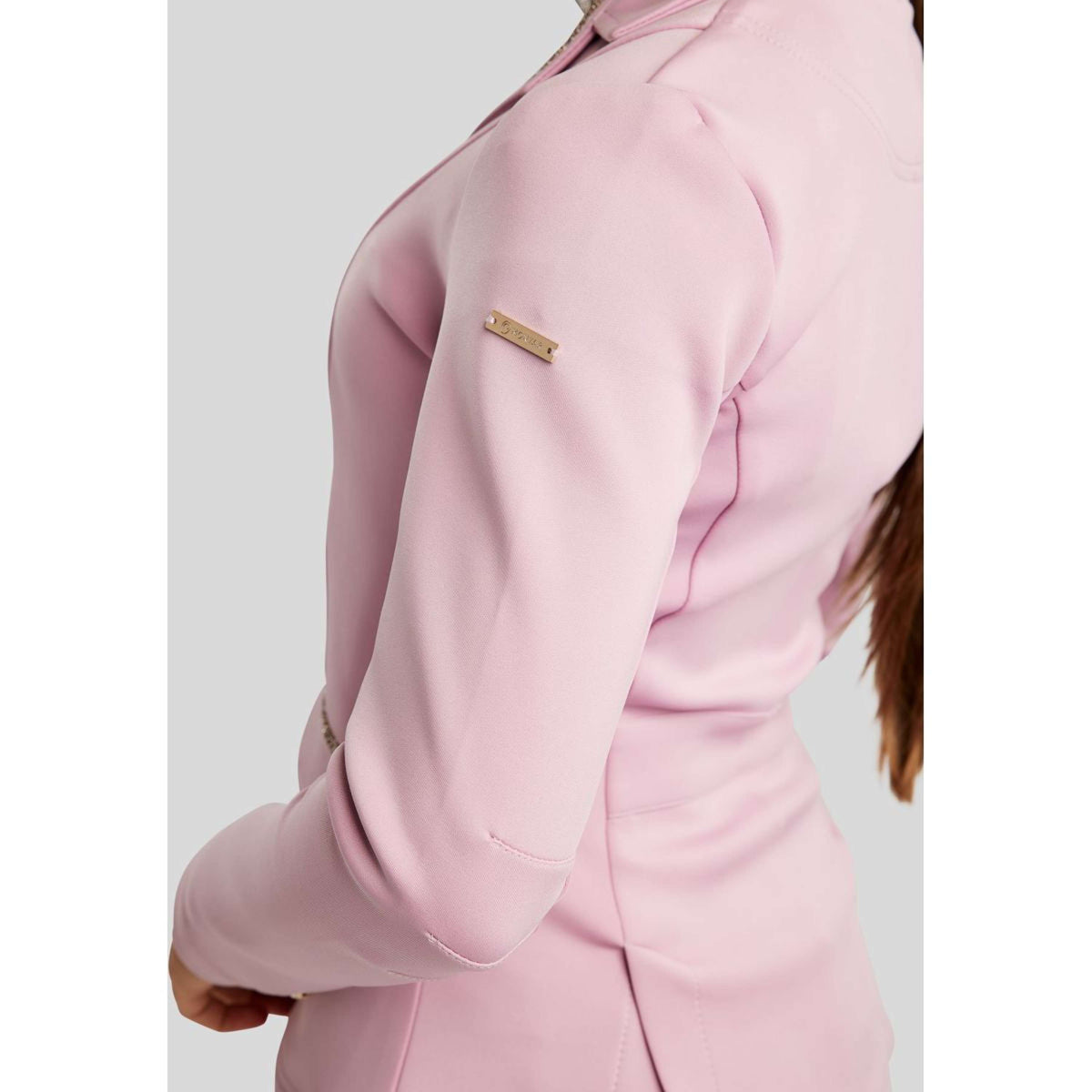 Montar Veste de Concours MoPearl Pintucks Gun Metal Crystals Junior Candy Pink