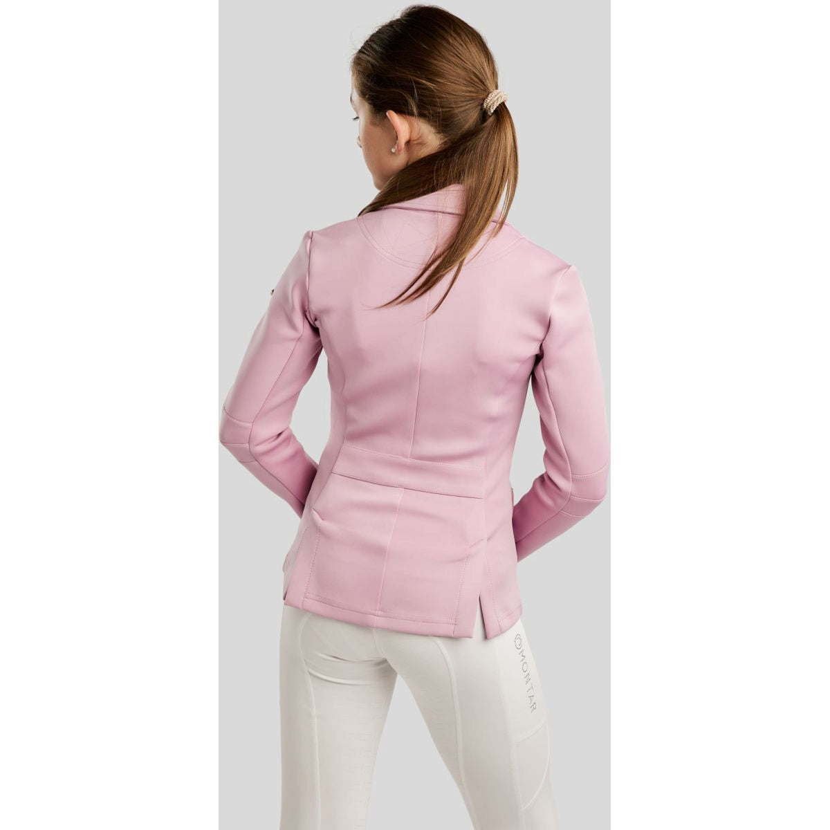 Montar Veste de Concours MoPearl Pintucks Gun Metal Crystals Junior Candy Pink