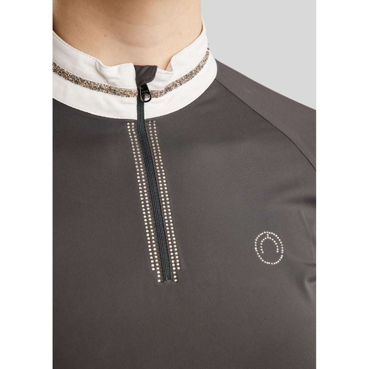 Montar T-shirt de Concours MoLila Champagne Crystals Slate Grey