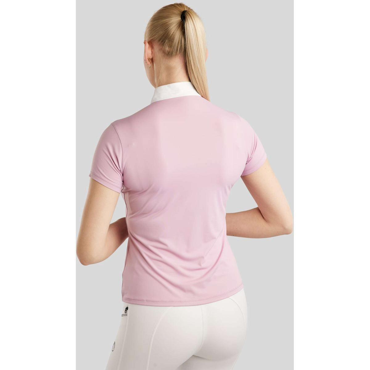 Montar T-shirt de Concours MoPearl Pintucks Gun Metal Crystals Candy Pink