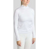 Montar T-shirt de Concours MoEve Golden Quartz Crystals Longues Manches Blanc