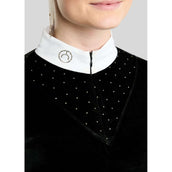 Montar T-shirt de Concours MoValerie Velvet Golden Quartz Crystals Longues Manches Noir