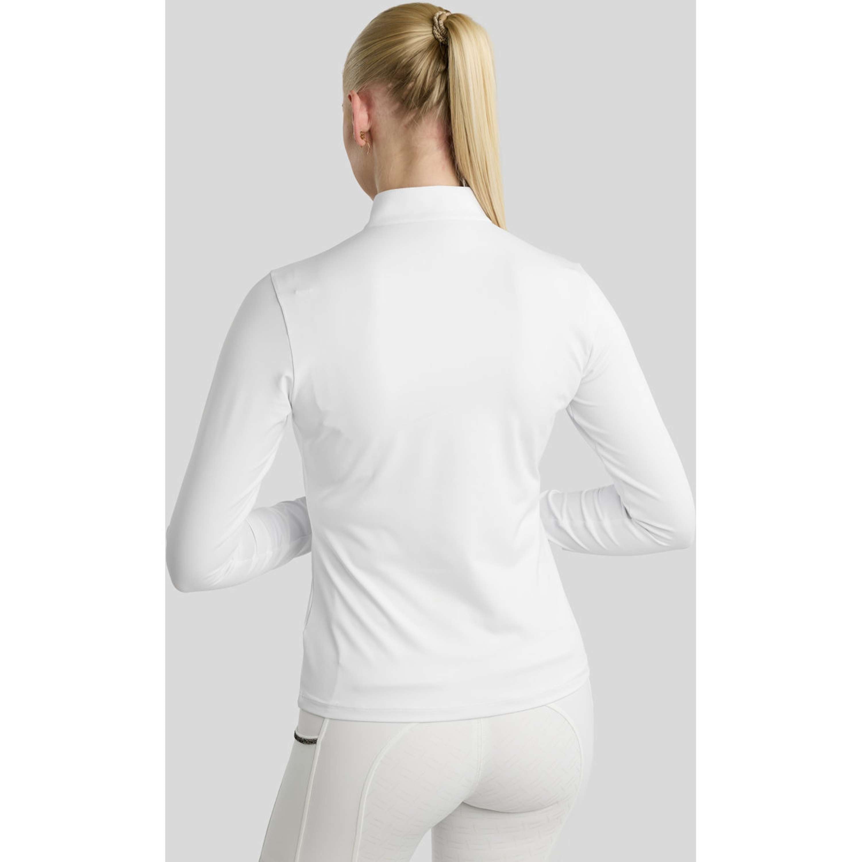 Montar T-shirt de Concours MoFair Longues Manches Blanc