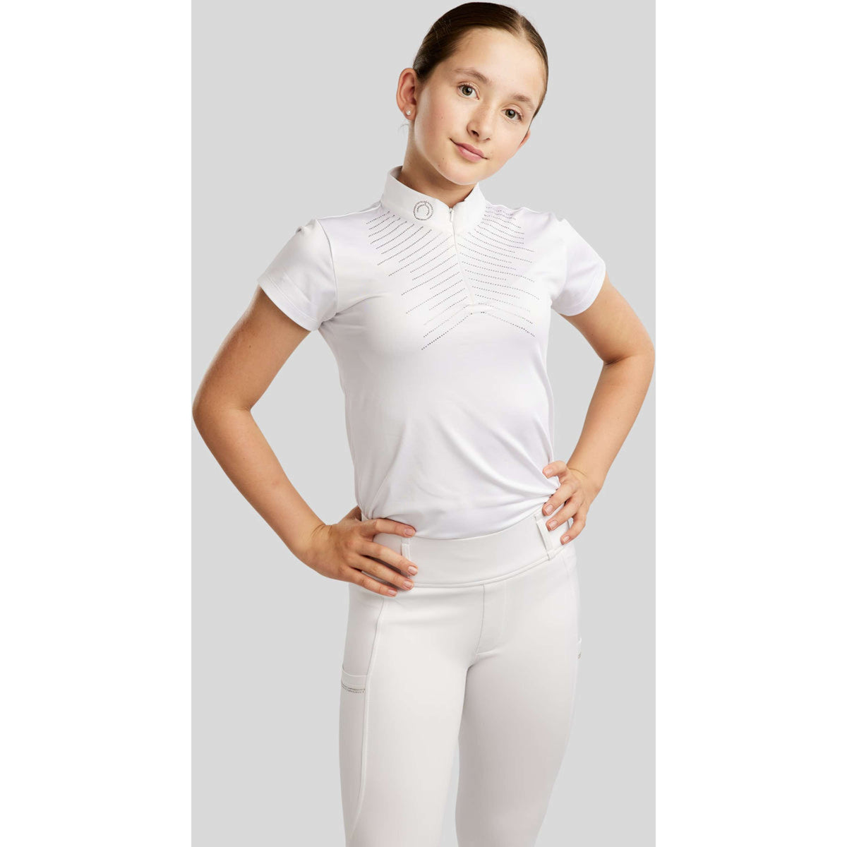 Montar T-shirt de Concours MoSparkle Kids Blanc
