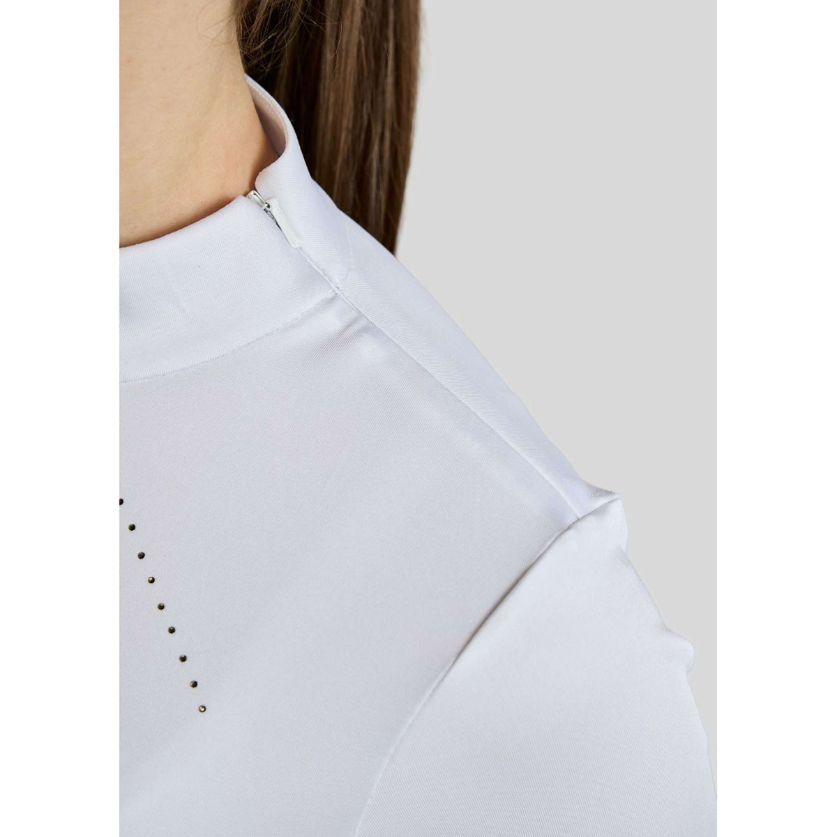 Montar T-shirt de Concours MoEverline Golden Quartz Crystals Kids Longues Manches Blanc