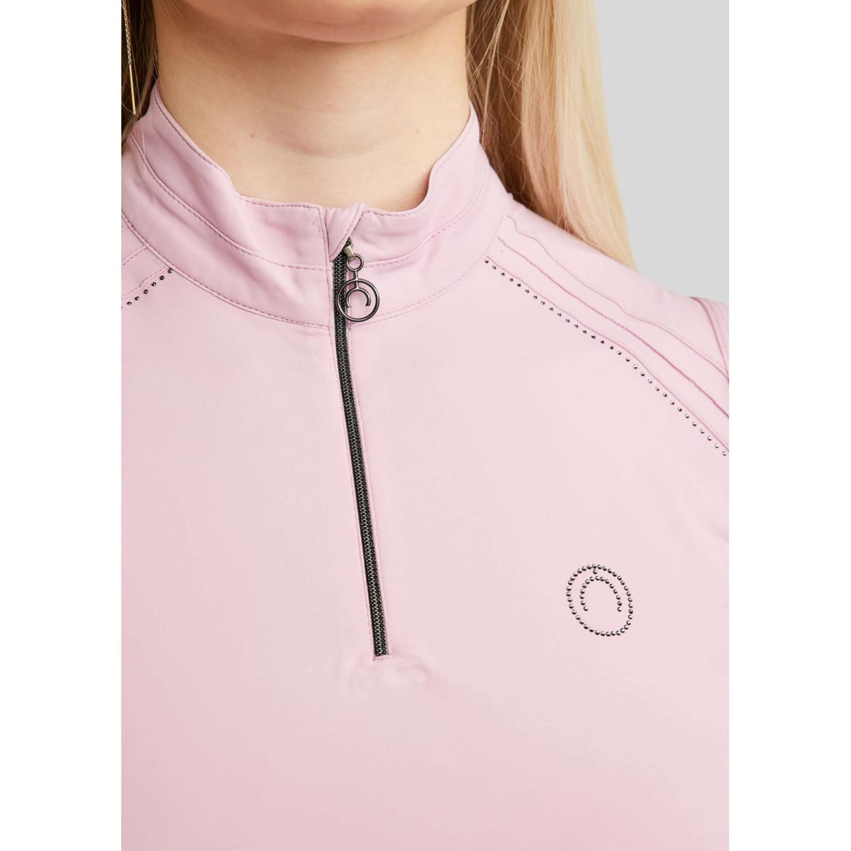 Montar Chemise MoPearl Pintuck Sans Manche Candy Pink