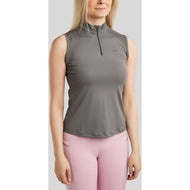 Montar Chemise MoPearl Pintuck Sans Manche Gris