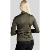 Montar Chemise MoEverline Golden Quartz Crystals Longues Manches Forest Green