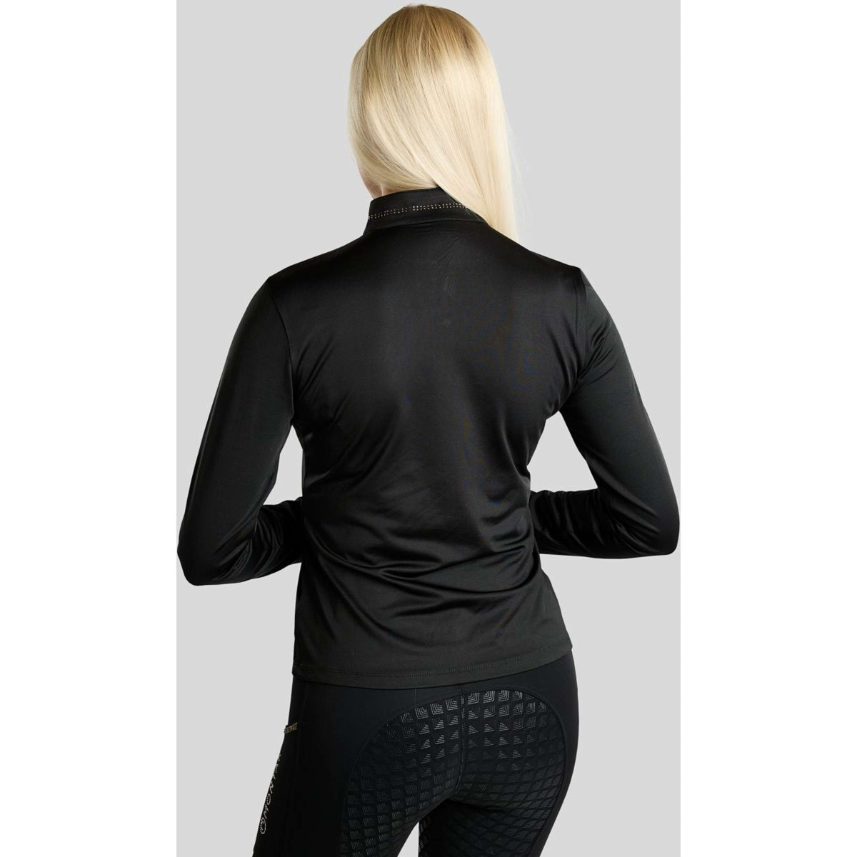 Montar Chemise MoEverline Golden Quartz Crystals Longues Manches Noir