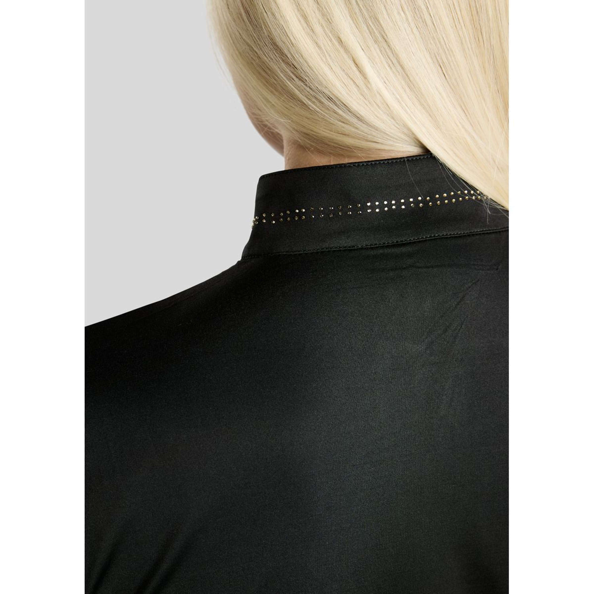 Montar Chemise MoEverline Golden Quartz Crystals Longues Manches Noir