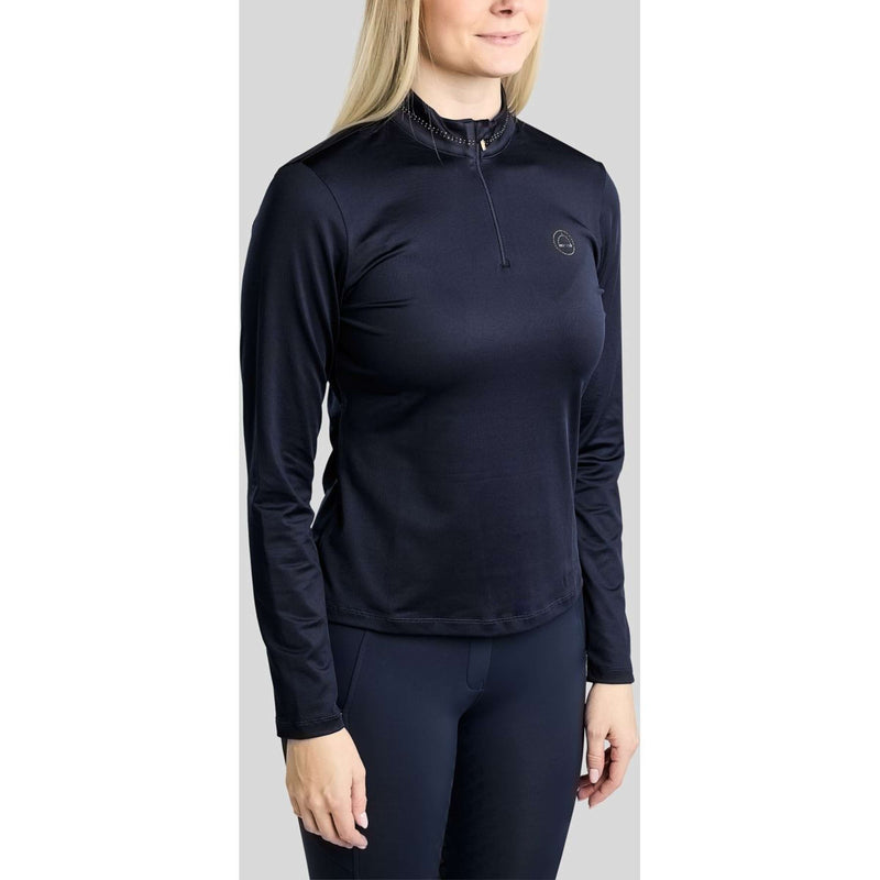 Montar Chemise MoEverline Golden Quartz Crystals Longues Manches Marine