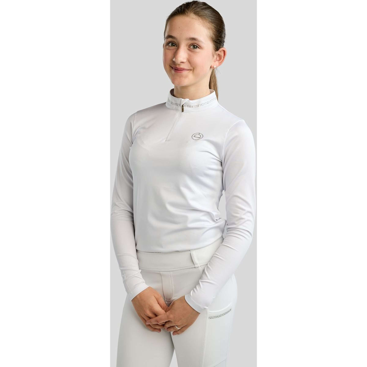Montar Chemise MoEverline Golden Quartz Crystals Kids Longues Manches Blanc