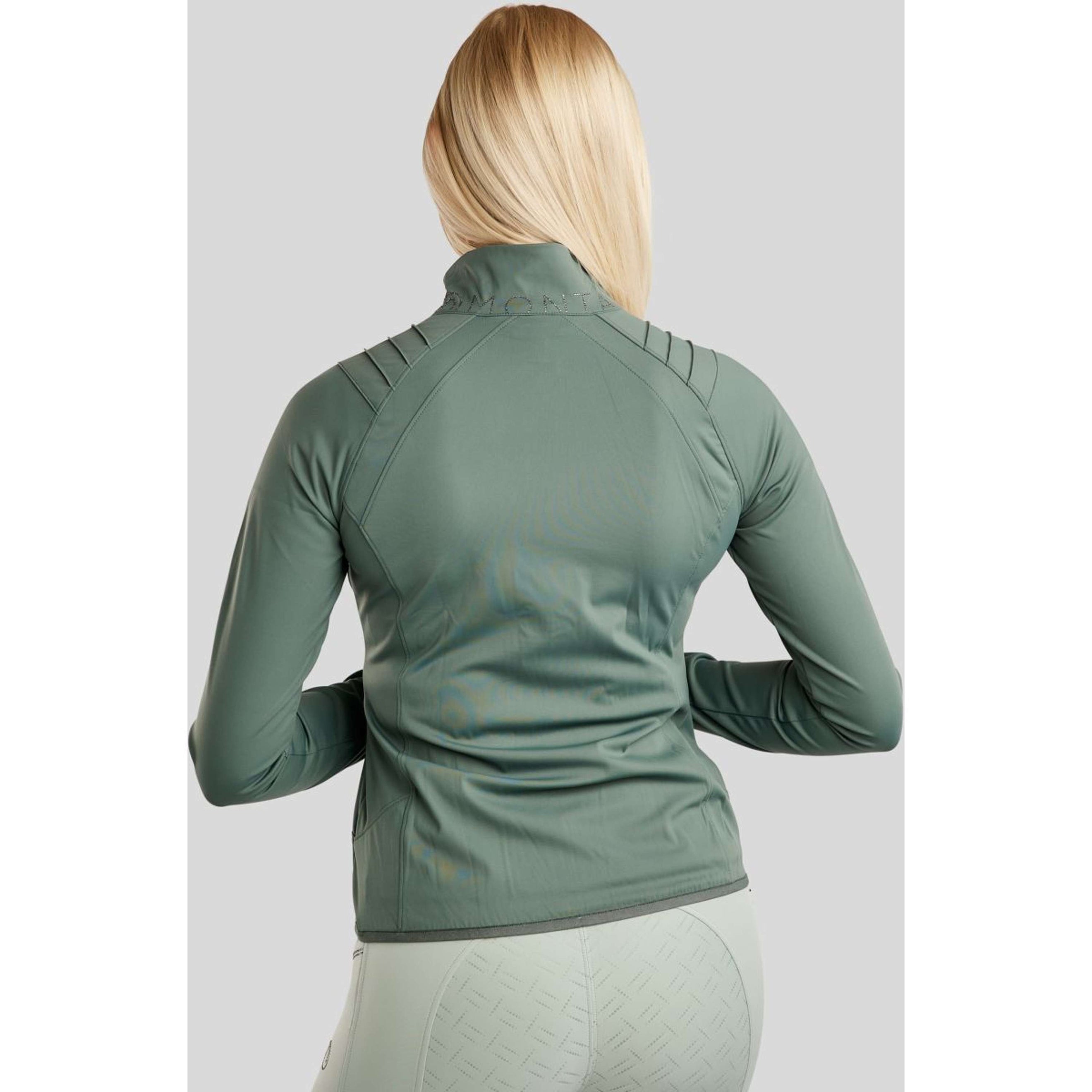 Montar Blouson MoPearl Pintuck Gun Metal Crystals Jade Montar Blouson MoPearl Pintuck Gun Metal Crystals Jade