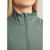 Montar Blouson MoPearl Pintuck Gun Metal Crystals Jade