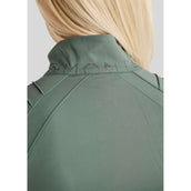 Montar Blouson MoPearl Pintuck Gun Metal Crystals Jade