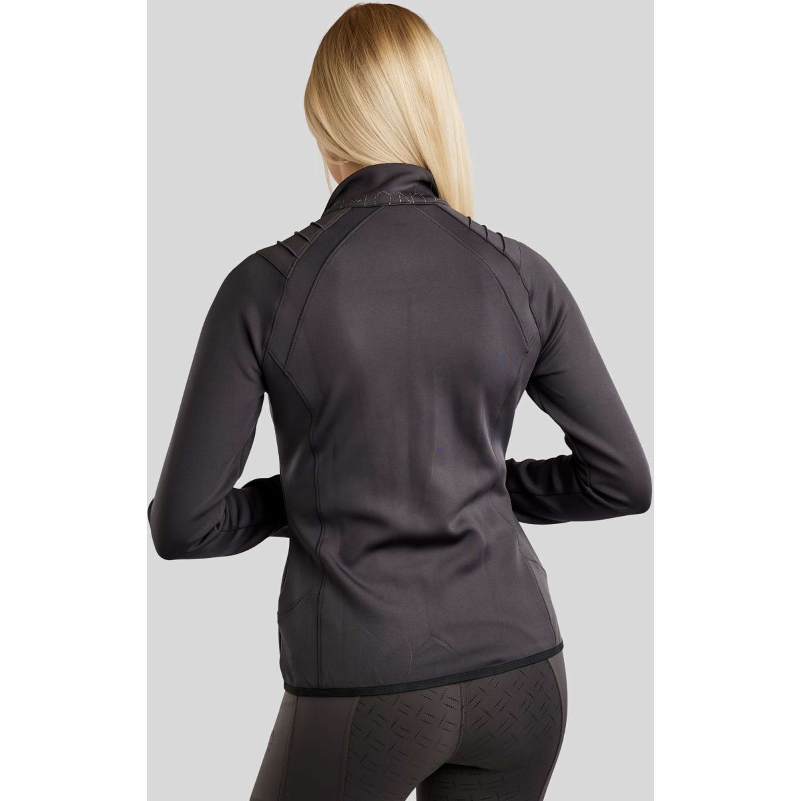 Montar Blouson MoPearl Pintuck Gun Metal Crystals Slate Grey