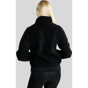 Montar Pull MoEbba Q-Zip Teddy Pile Golden Quartz Noir
