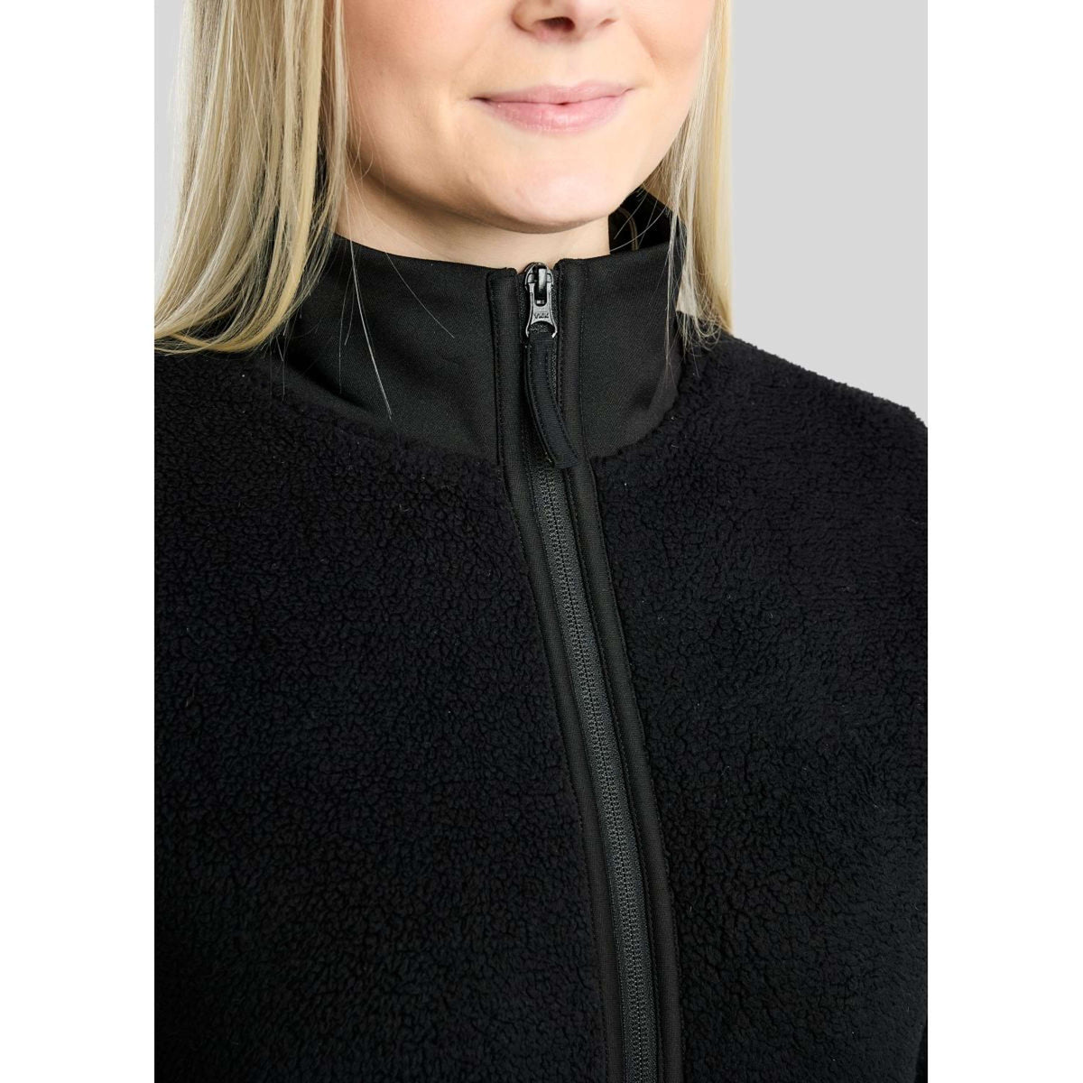 Montar Veste MoEbba Teddy Pile Golden Quartz Noir