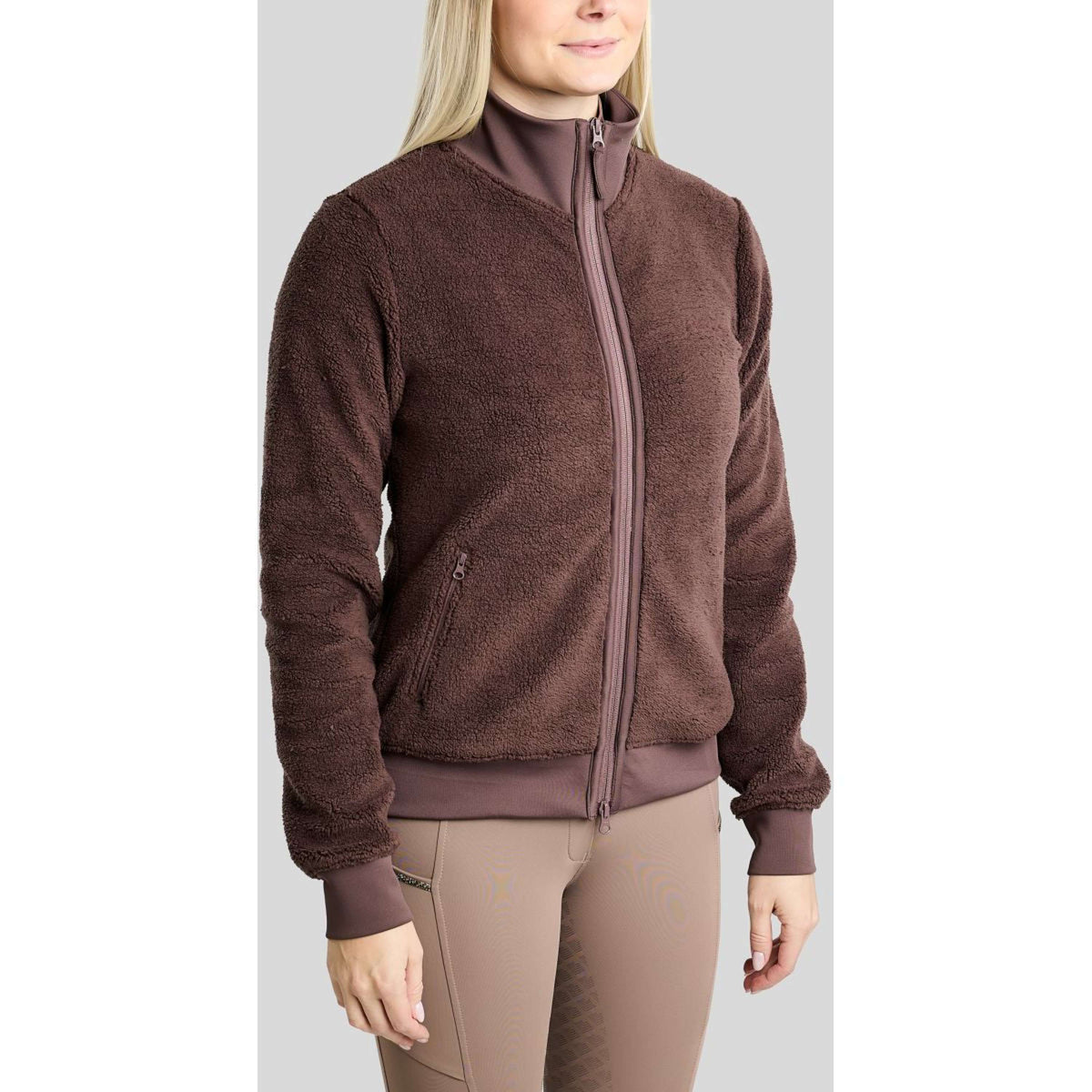 Montar Veste MoEbba Teddy Pile Golden Quartz Black Peony