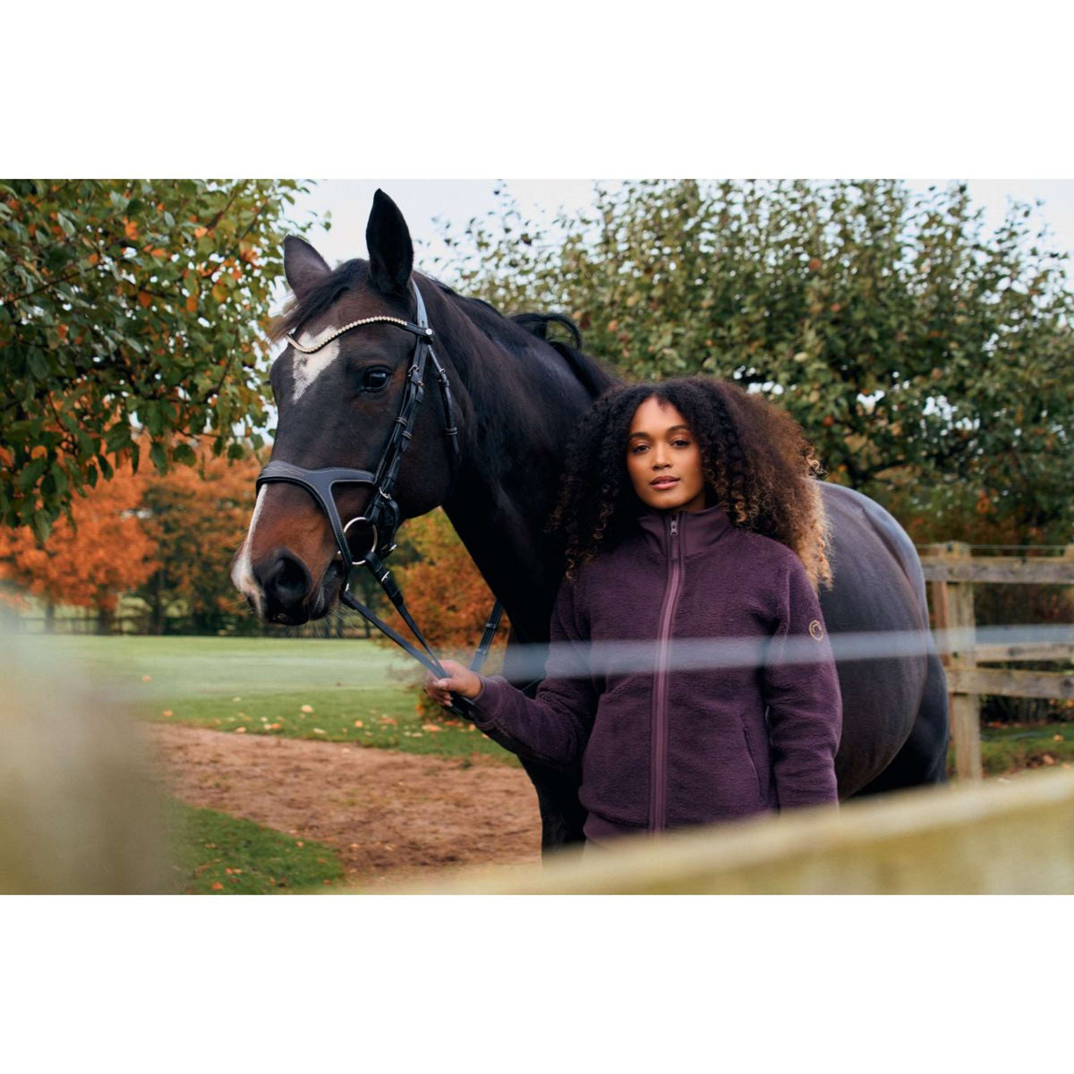 Montar Veste MoEbba Teddy Pile Golden Quartz Black Peony