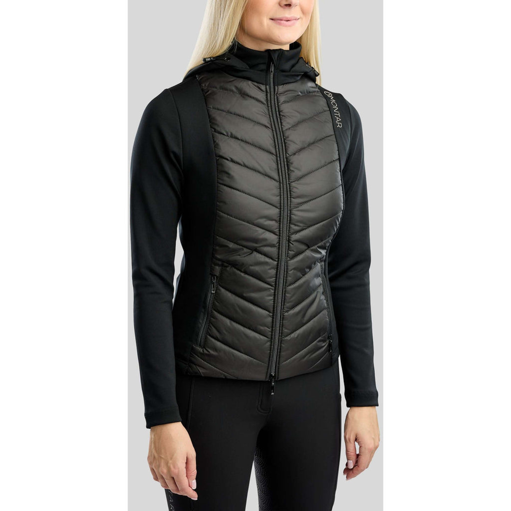 Montar Blouson MoEverline Hybrid Detachable Hood Golden Quartz Crystals Noir