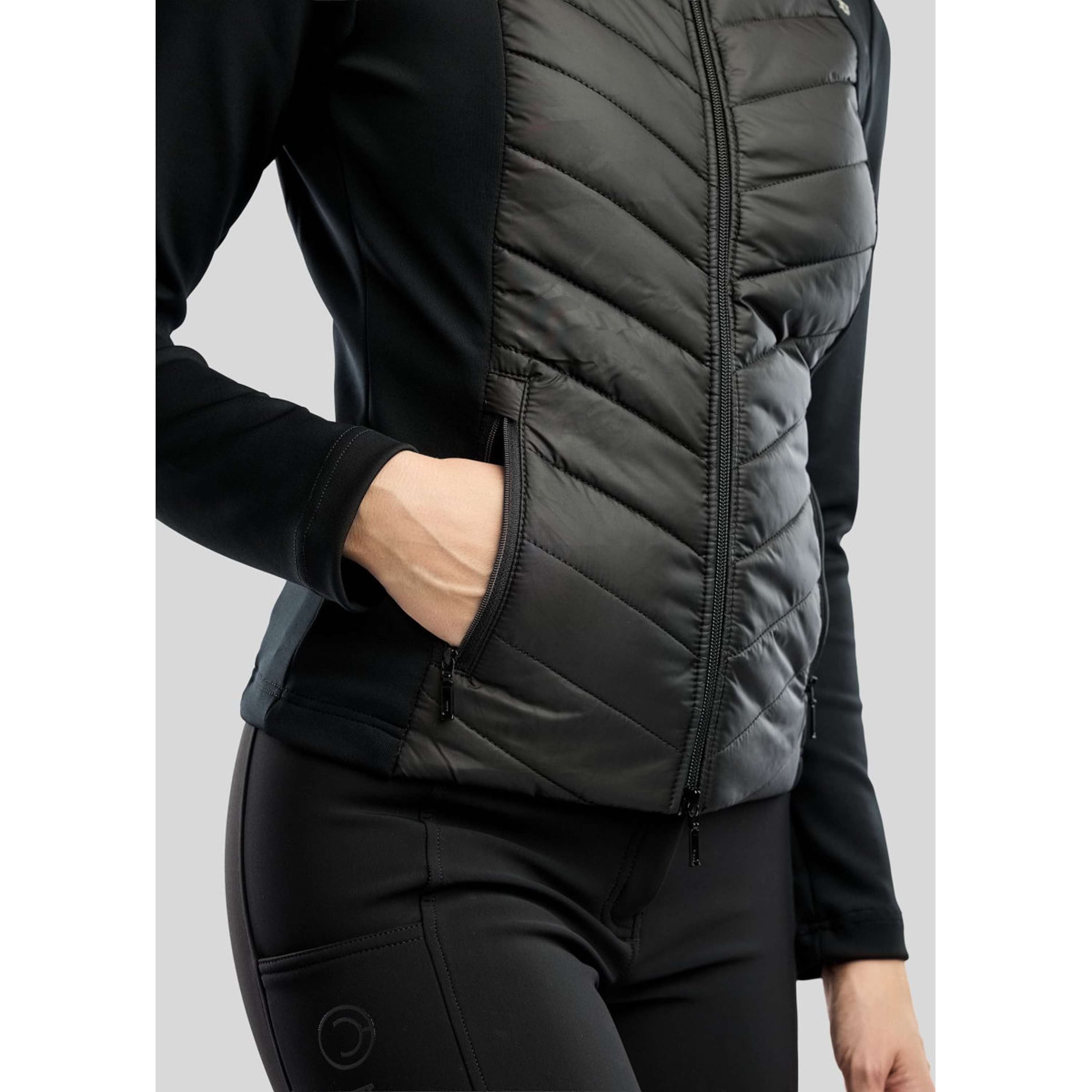 Montar Blouson MoEverline Hybrid Detachable Hood Golden Quartz Crystals Noir