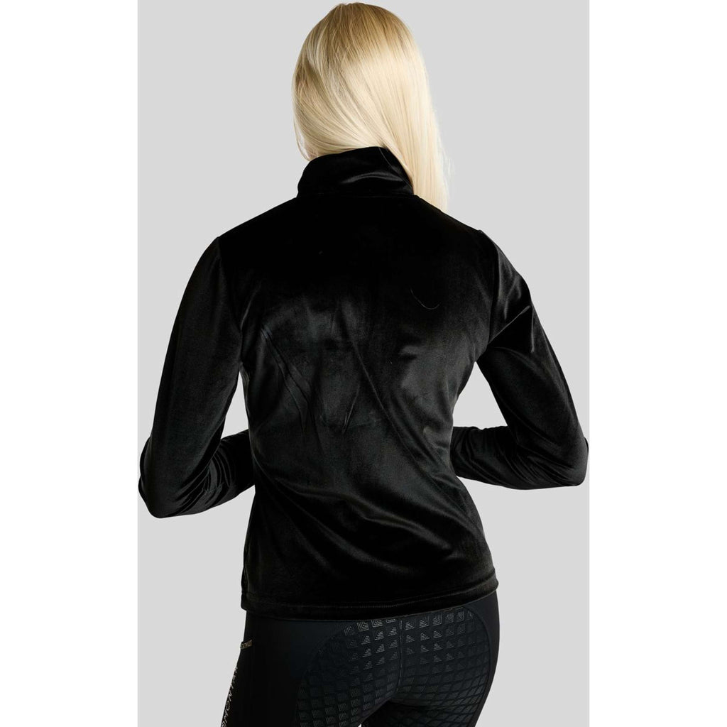 Montar Veste MoValerie Velvet Golden Quartz Crystals Noir