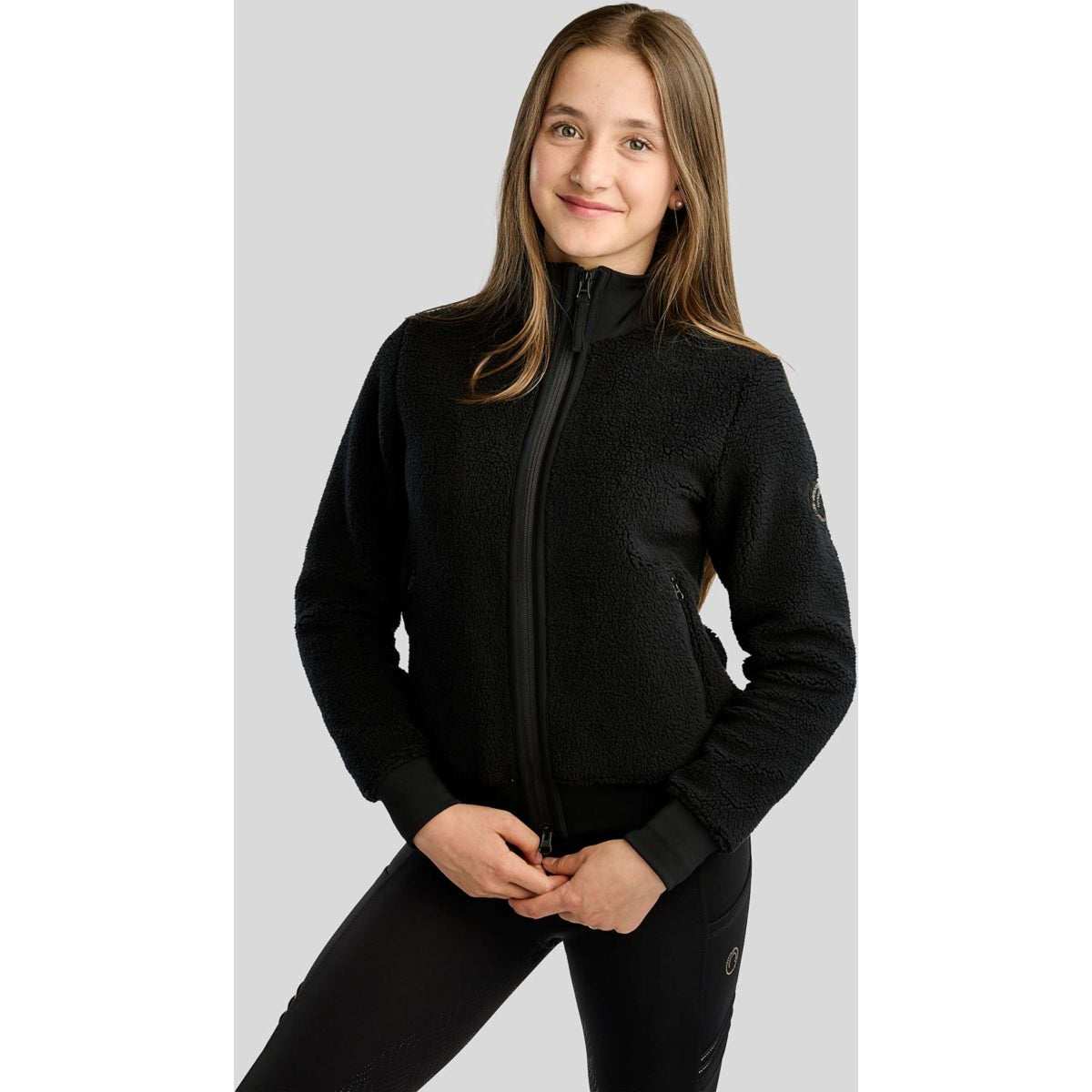Montar Veste MoEbba Teddy Pile Golden Quartz Kids Noir