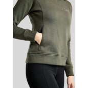 Montar Pull-over MoNaja High Collar Golden Quartz Crystals Forest Green