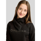 Montar Pull-over MoNaja High Collar Golden Quartz Crystals Kids Noir