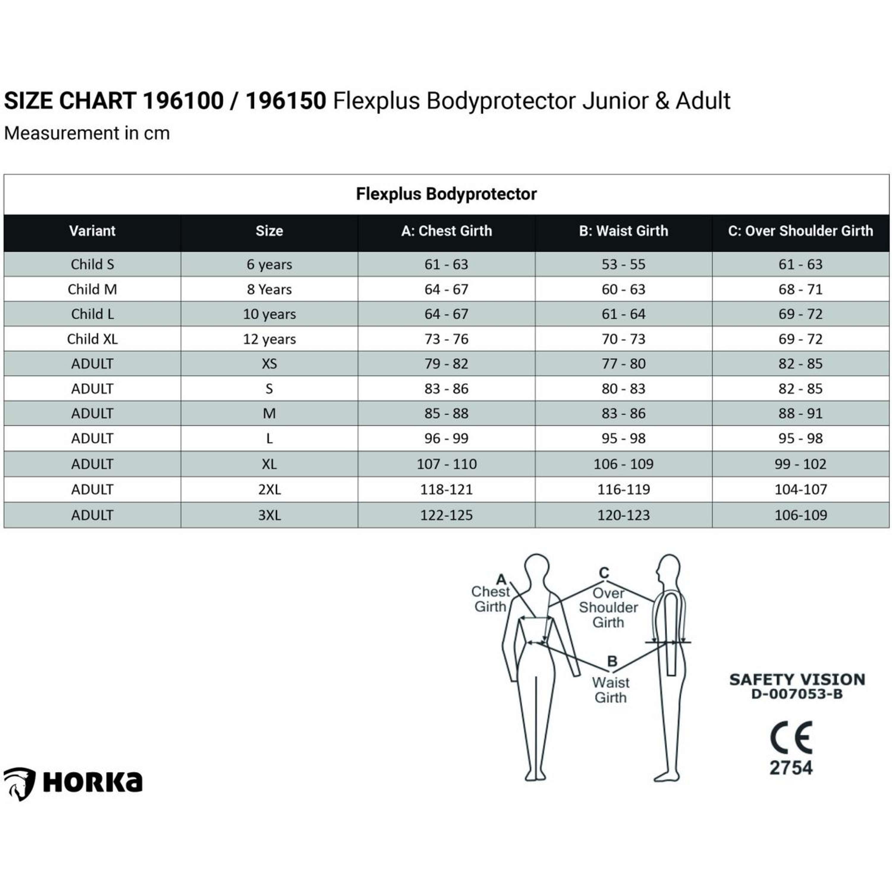 HORKA Protecteur Dorsale Flexplus Junior Noir