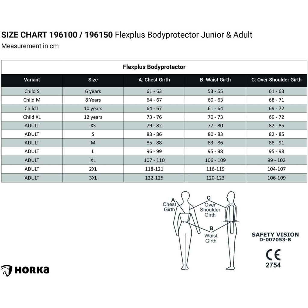 HORKA Protecteur Dorsale Flexplus Junior Bleu Royal