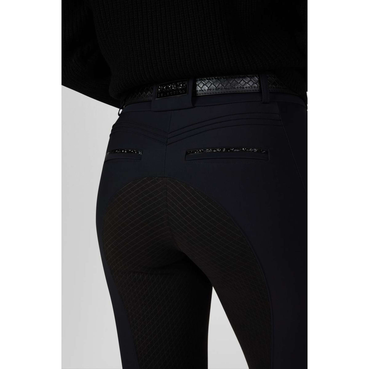 Pikeur Pantalon d'Équitation Ceelina GridTexLeather Highwaist Full Grip Noir