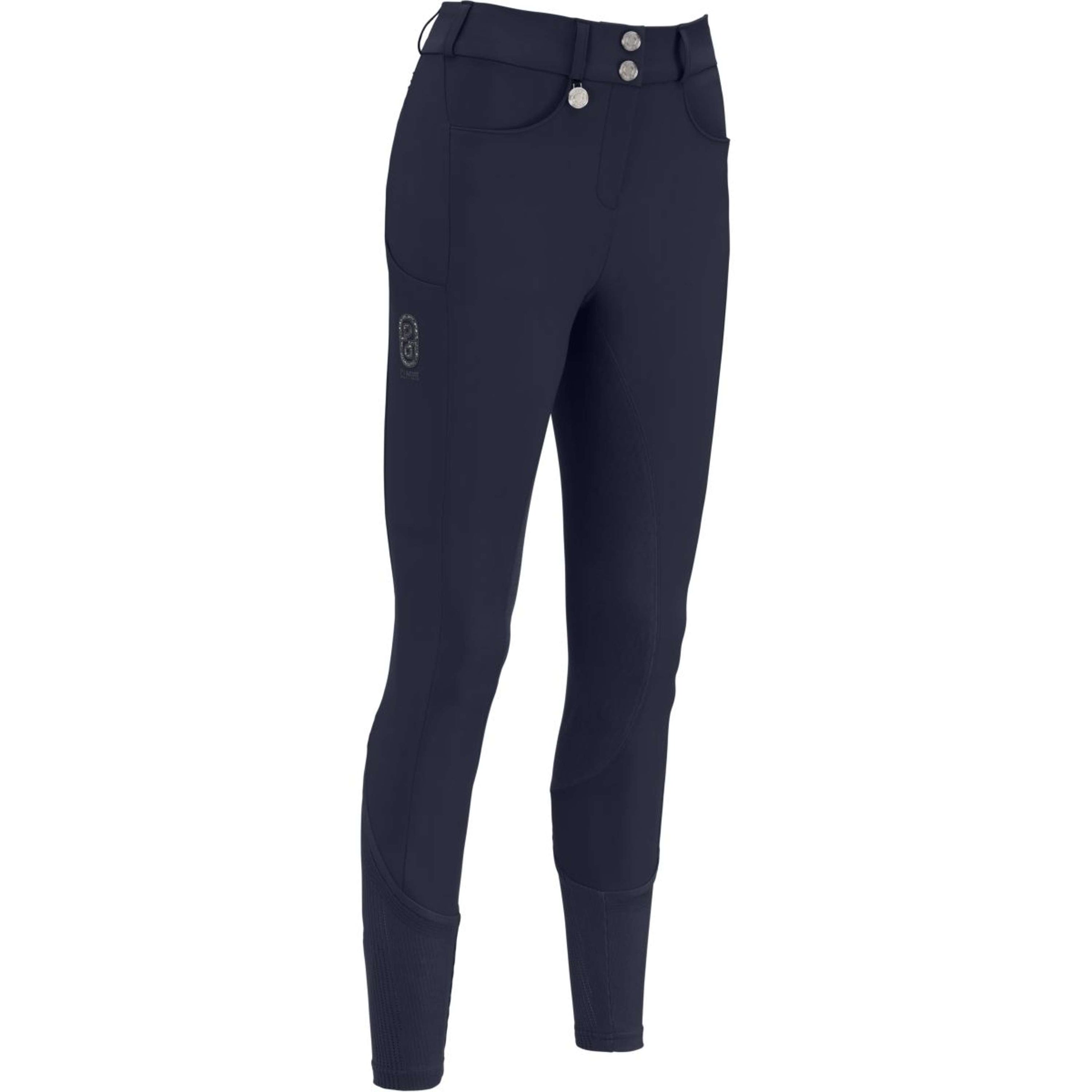 Pikeur Pantalon d'Équitation Ceelina GridTexLeather Highwaist Full Grip Nightblue