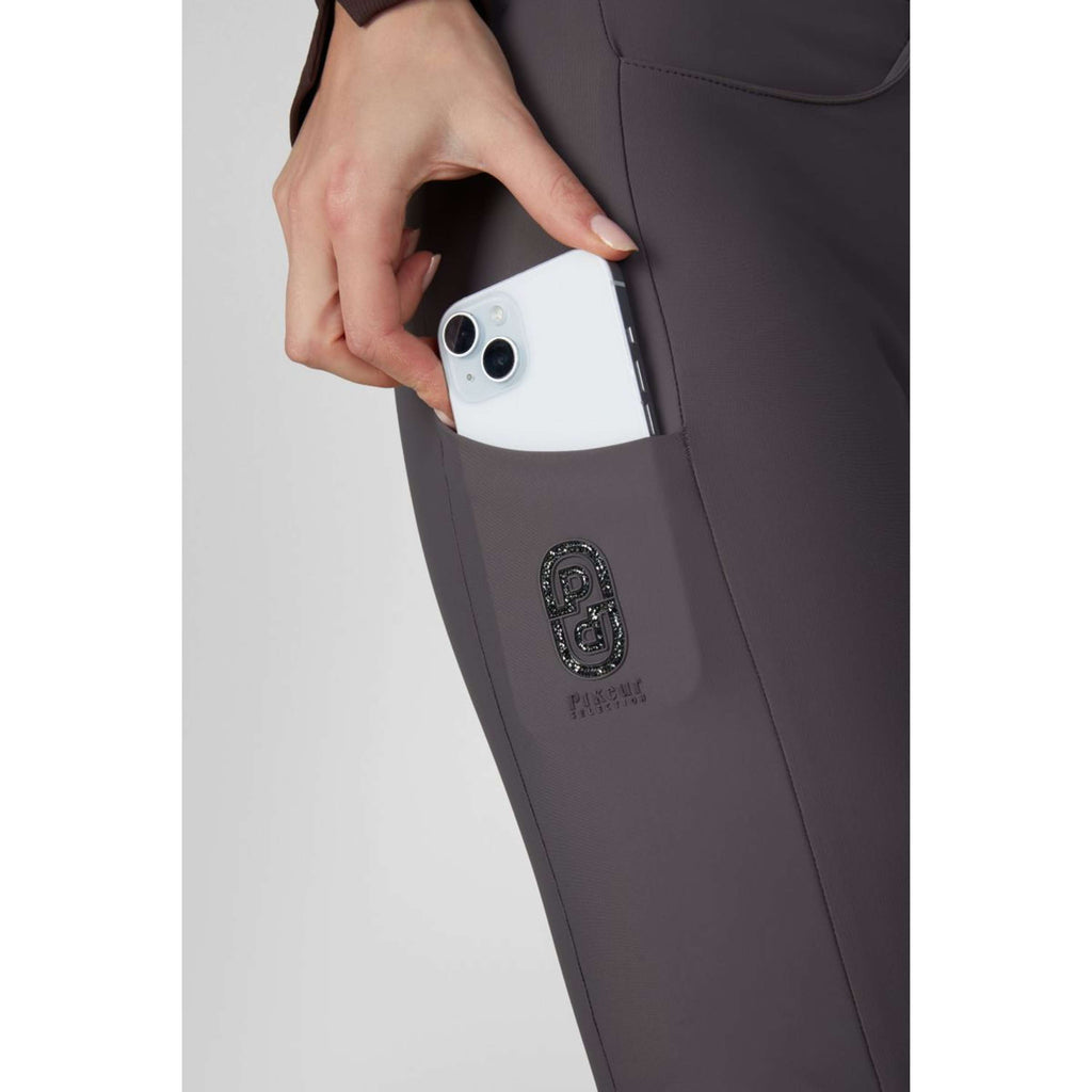 Pikeur Pantalon d'Équitation Ceelina GridTexLeather Highwaist Full Grip Basalt Grey