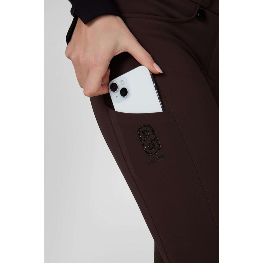Pikeur Pantalon d'Équitation Cantira MatrixGripTec Highwaist Full Grip Marron chocolat