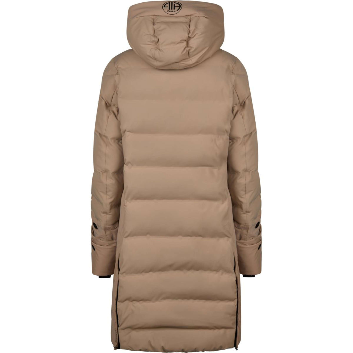 Pikeur Veste Longue Quilted Raincoat Athleisure AW26 Mocha Cream