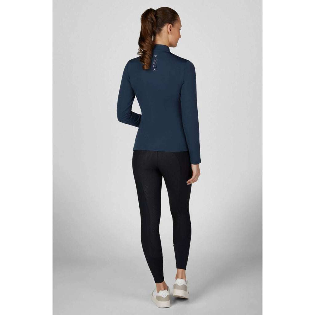 Pikeur Chemise Zip Athleisure AW26 Longues Manches Navy Blue