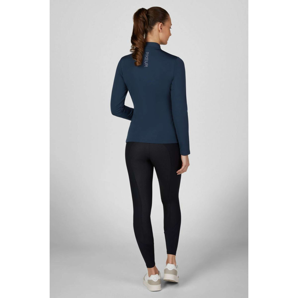 Pikeur Chemise Zip Athleisure AW26 Longues Manches Navy Blue