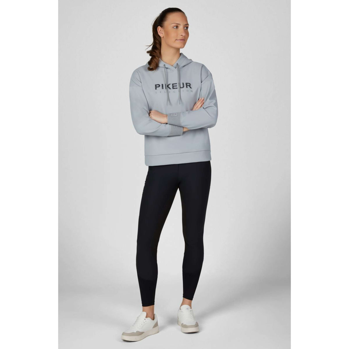 Pikeur Pull col Hoodie PlushLuxe Selection AW26 Dusty Blue